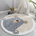 Encantador patrón animal niños peludos babyplay estatera alfombra